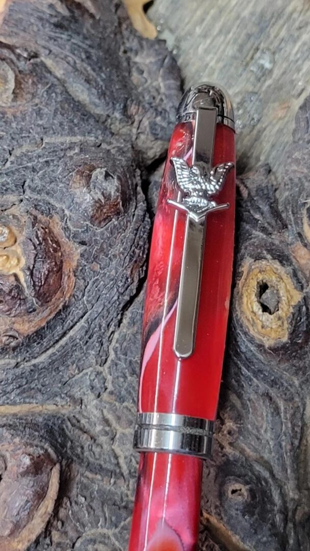 Close-up of luxury writing pen