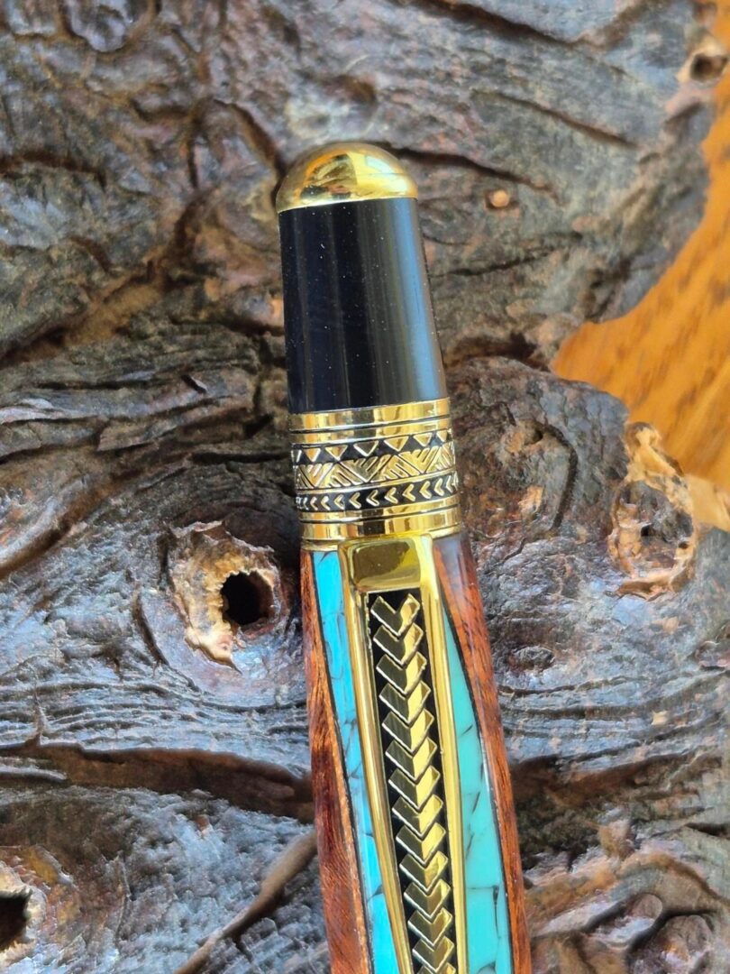 Decorative pen with intricate designs