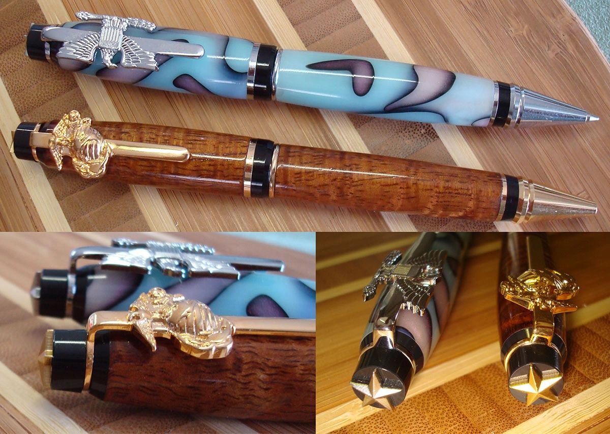 Decorative pens with intricate designs