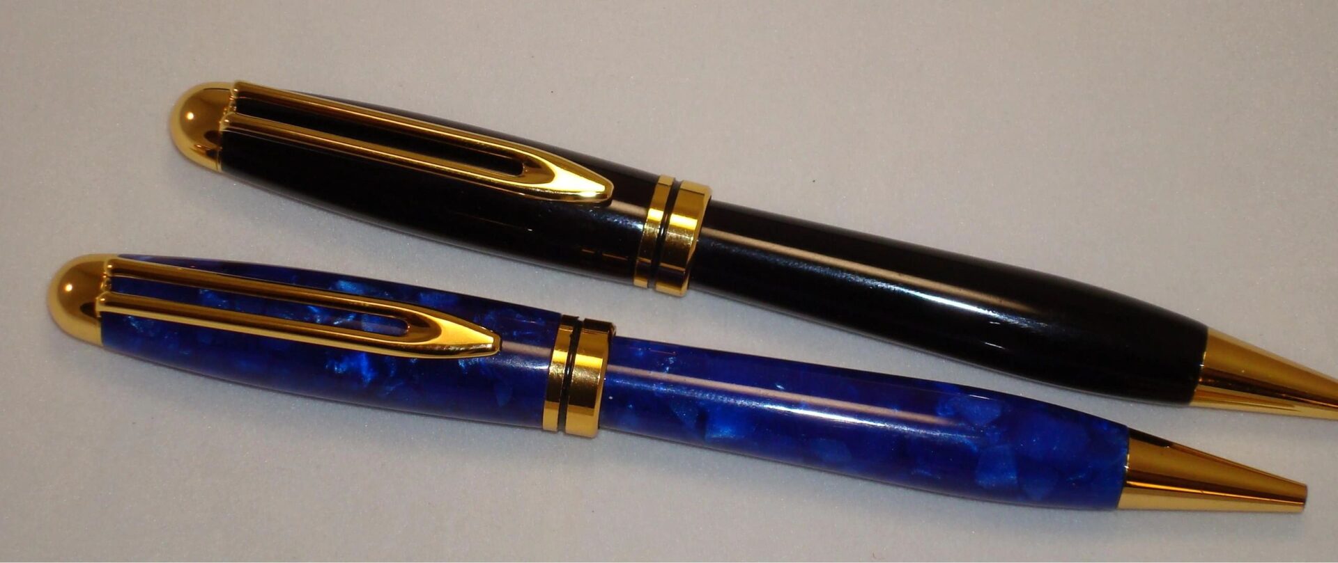 Luxury pens featuring gold embellishments