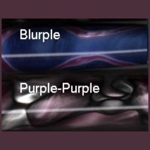 Two colored abstract patterns