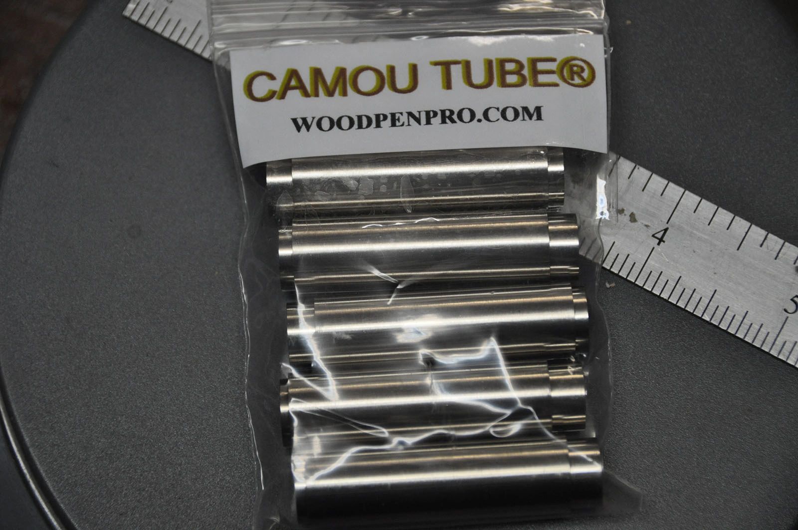 Pack of pen tubes with label