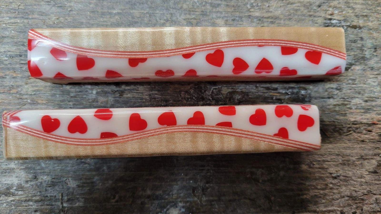 Valentine's themed decorative sticks